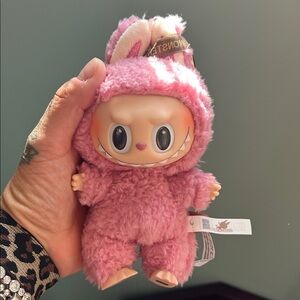 Pink Labubu Plush Lychee Berry